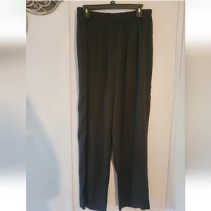 Jennifer West Black Slack Pants Plus Size 20 Elastic Waist